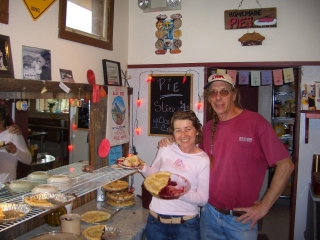 Pie-O-Neer Cafe owners Kathy and Stan